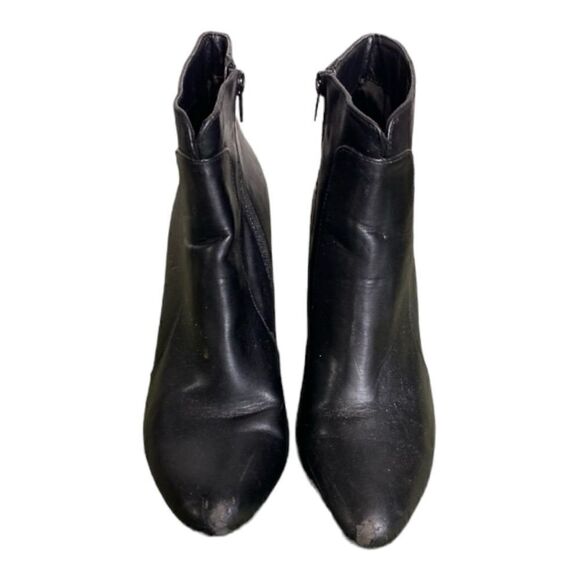 #113 MIA The Rosa Leather Black Booties - Picture 1 of 7